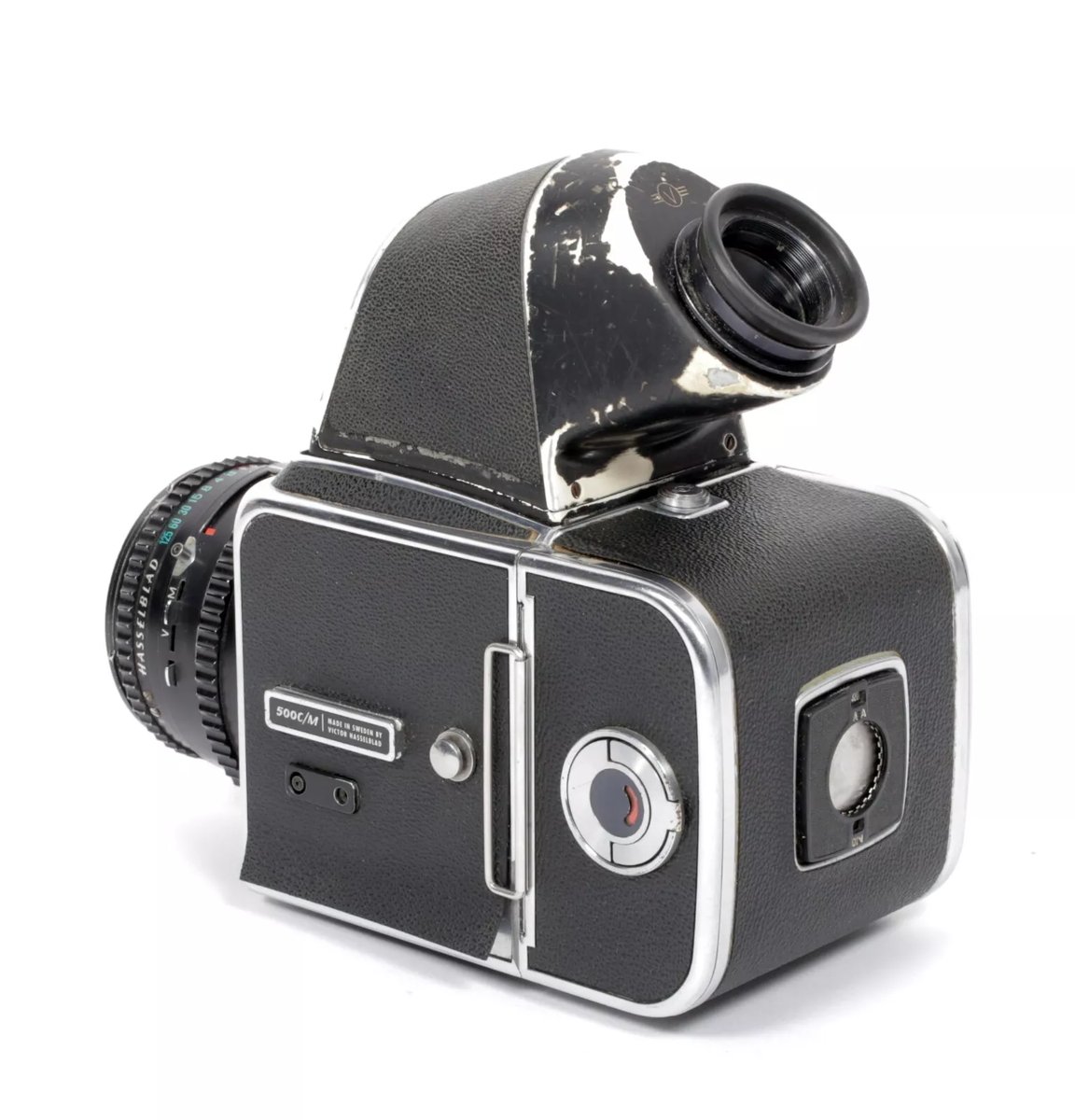 Hasselblad 500C/M camera w/ T* Planar 80mm F2.8 C lens + A12 Hasselblad 500C/M camera w/ T* Planar 80mm F2.8 C lens + A12